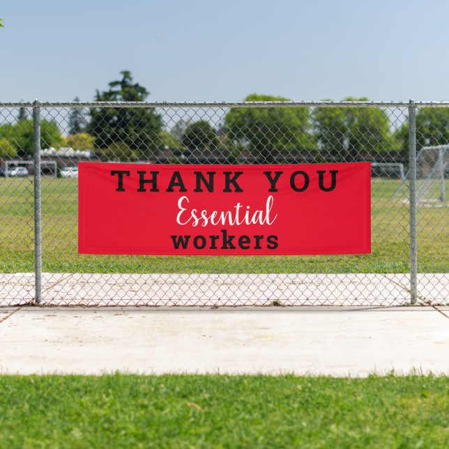Thank You Essential Workers Banner (Insitu)