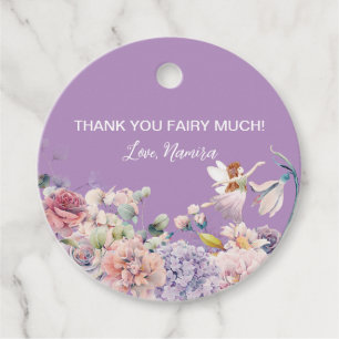 Thank you Fairy Much, Enchanted Birthday Party Favour Tags