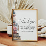 Thank You Favor Storybook New Chapter Shower Poster<br><div class="desc">Add a thoughtful finishing touch with this Thank You Favor Storybook New Chapter Shower Sign. Featuring charming storybook details, it’s perfect for thanking guests and displaying favors at a baby or bridal shower.</div>