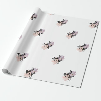 Thank You Favour Floral Wrapping Paper