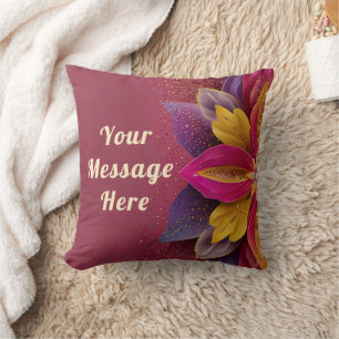 Thank you favour wedding throw pillow