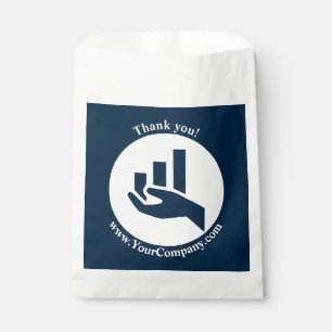 Thank You Financial Planner White-Blue  Favour Bag