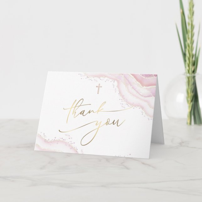 Thank you First Holy Communion Card (Front)