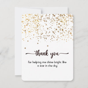 Thank You Flat Card, Cute and Simple Card