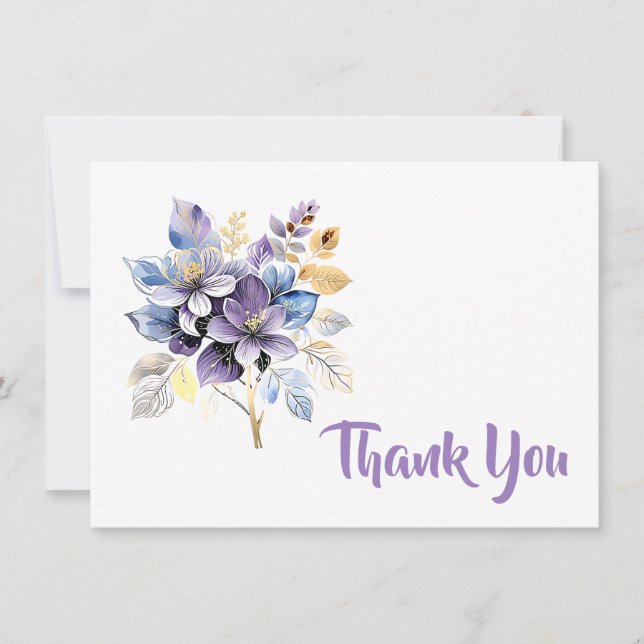 Thank You Flat Note Card (Front)