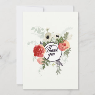 Thank You Floral Card