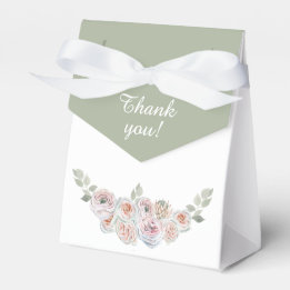 Thank You Floral Favour Box