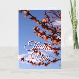 Thank You Flower Blossoms Card