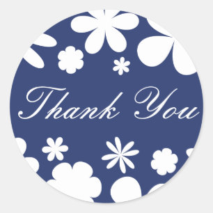 Thank You Flower Power Envelope Sticker Seal