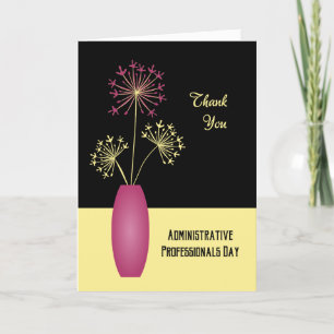 Thank you flowers administrative professionals day card