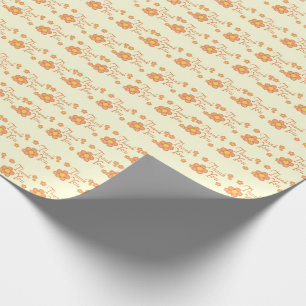 Thank You Flowers Wrapping Paper