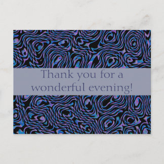 Thank You For a Wonderful Evening! Postcard