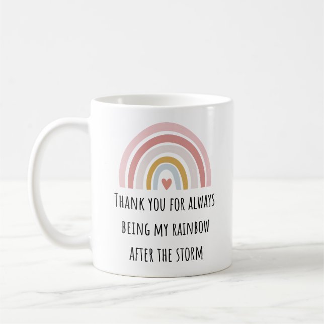 Thank You For Always Being My Rainbow Friendship Coffee Mug (Left)