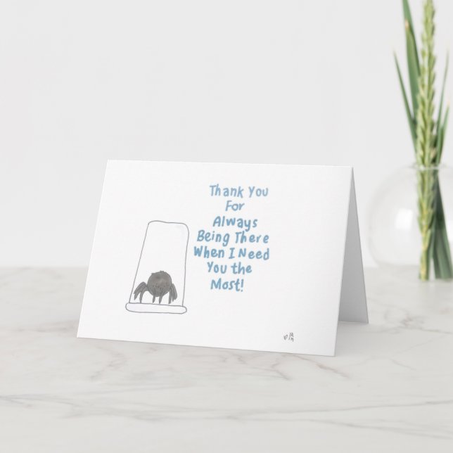 Thank You For Always Being There Spider Card (Front)