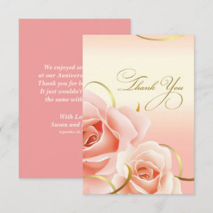 Thank You for Attending Anniversary Party Cards