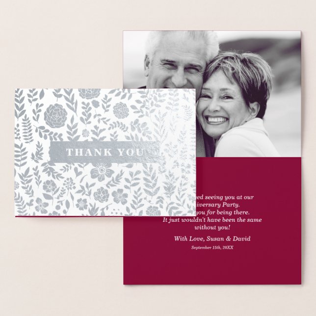Thank You for Attending Anniversary Party Cards (Display)