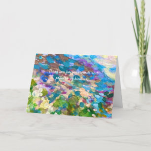 Thank you for attending funeral  card