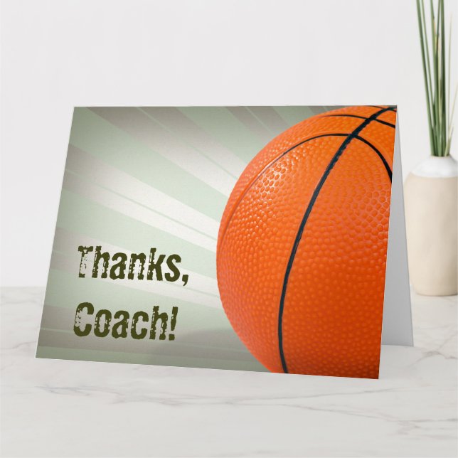 Thank You for Basketball Coach (Front)