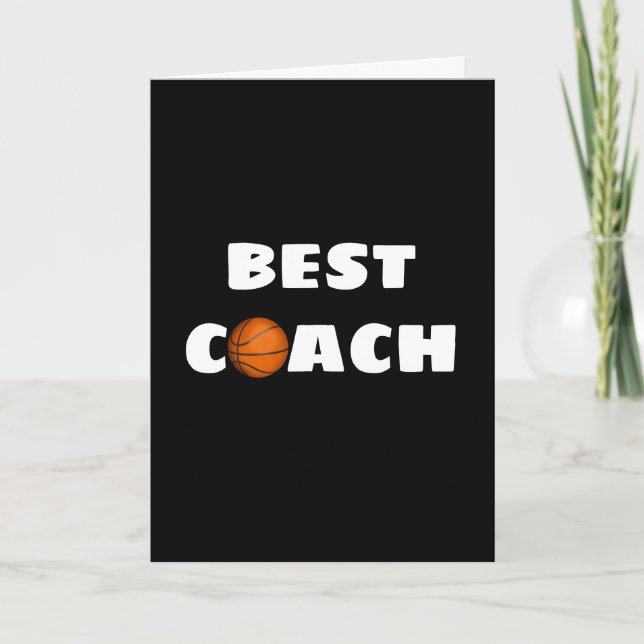 Thank You for Basketball Coach Card (Front)