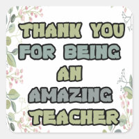 Thank you  for being an amazing Teacher