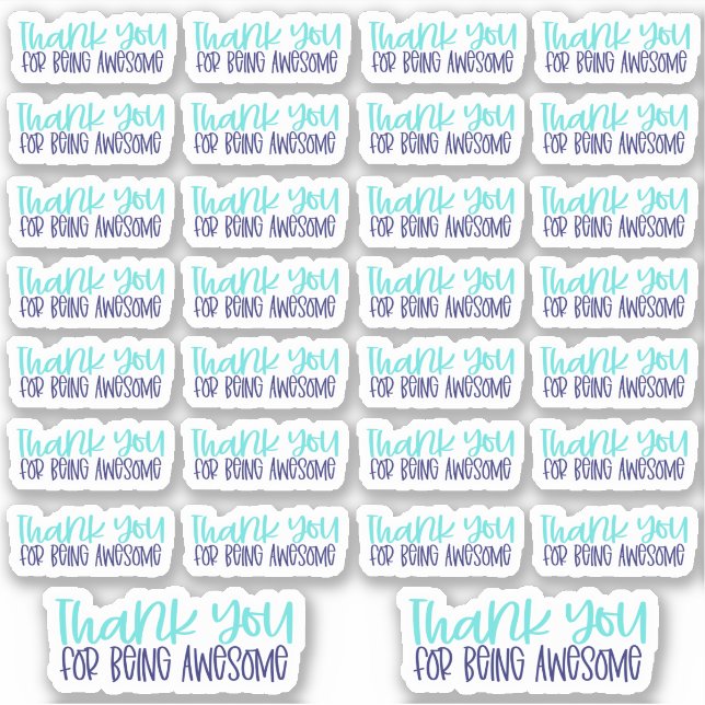 Thank You for being Awesome - Vinyl Sticker (Front)