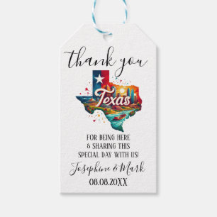Thank You For Being Here Texas Travel Gift Tag