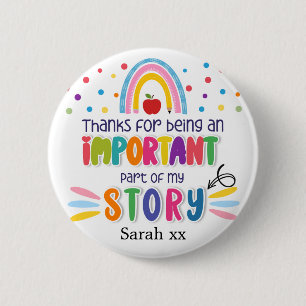 Thank You for Being in My Story   Button