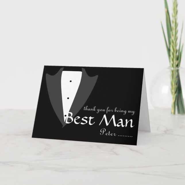 Thank you for being my Best Man Tuxedo (Front)