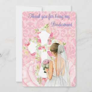 Thank You For Being My Bridesmaid Invitation