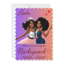 Thank You for Being My Bridesmaid Proposal