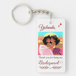 Thank You for Being My Bridesmaid Proposal Keychain