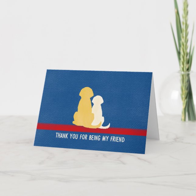 Thank You For Being My Friend Thank You Cards (Front)