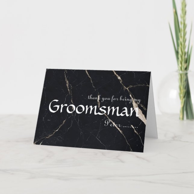 Thank you for being my Groomsman (Front)
