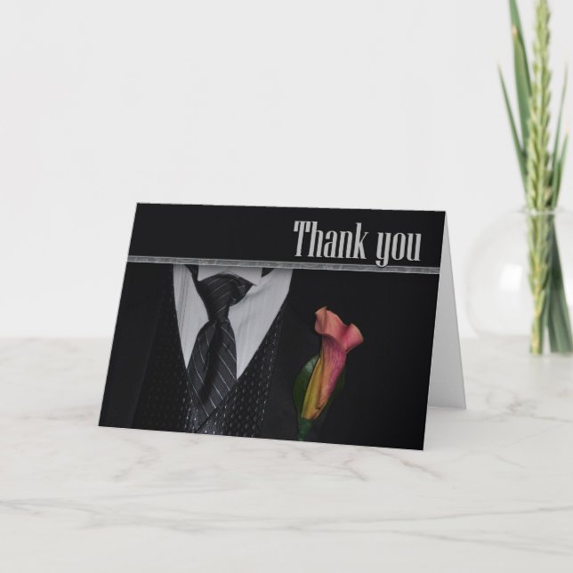Thank you for being my groomsman card (Front)