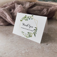 Thank You For Being My Maid of Honor Wedding Card