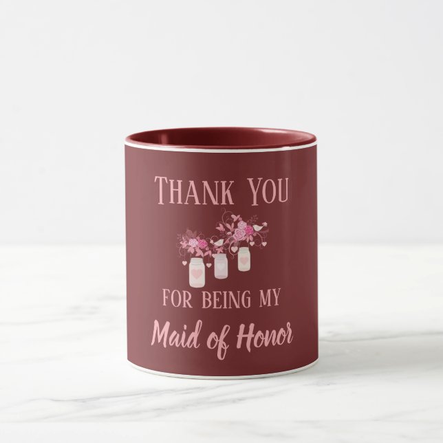 Thank You For Being My Maid of Honour Mug (Center)