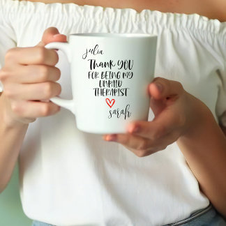 Thank You For Being My Unpaid Therapist Best Two-Tone Coffee Mug