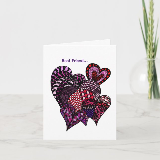 Thank you for being my valentine friend card (Front)
