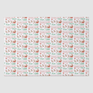 Thank You For Being Nice From Santa Tissue Paper