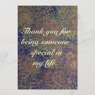 Thank You For Being Special Card