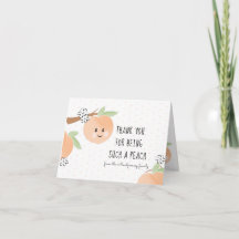Thank You For Being Such a Peach Thank You Card