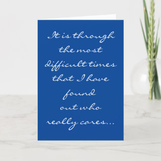 *THANK YOU* FOR BEING THERE FOR ME IN TIME OF NEED THANK YOU CARD