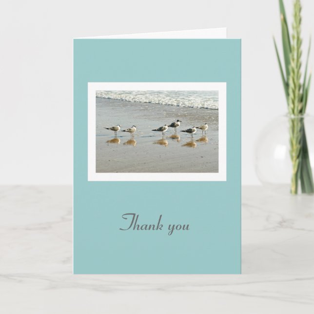 Thank you for being there - Sandpipers Ocean Card (Front)