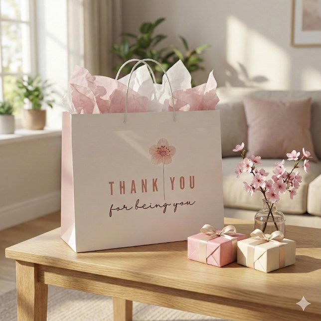 Thank You For Being You Gift Bag (Show your gratitude with this, "Thank you for being you" gift bag! Matching tissue paper available!)