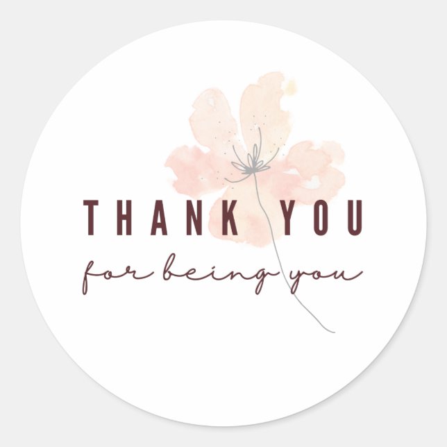 Thank You For Being You Stickers  (Front)