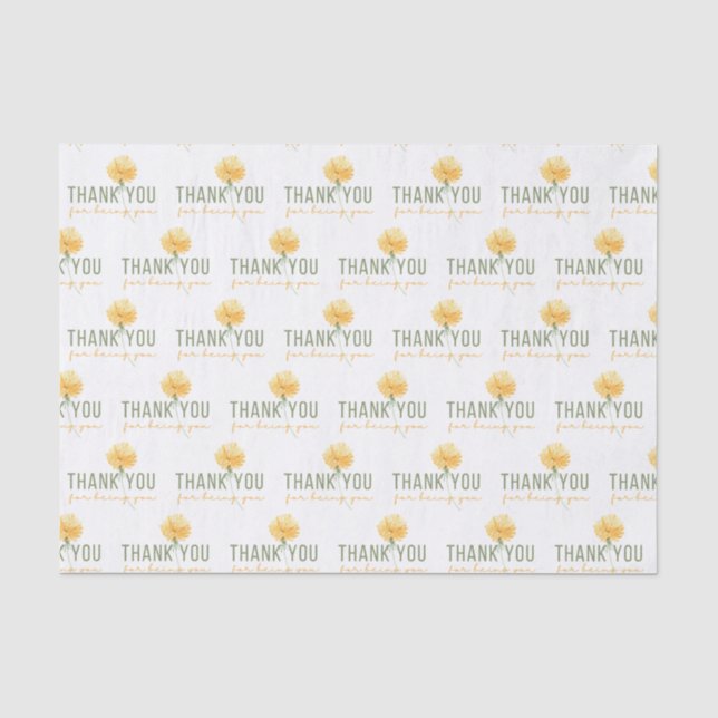 Thank You For Being You Tissue Paper (Front)