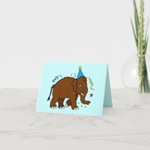 Thank You for Birthday Present Wooly Mammoth