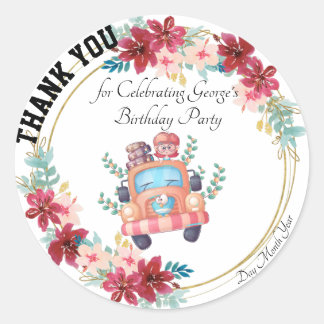 Thank You for Celebrating Birthday Sticker