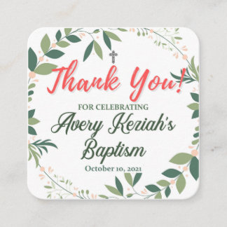 Thank You for Celebrating Tag Enclosure Card