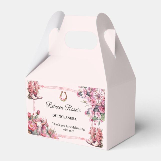 Thank you for celebrating  with me! favor box (Front Side)